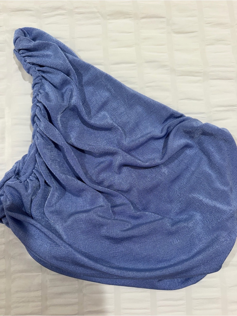 Women’s One-Shoulder Top - Dusty Blue